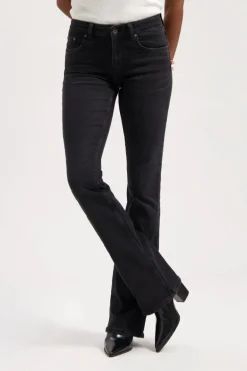 Pants Amy Bootcut Worn in Black - Kuyichi