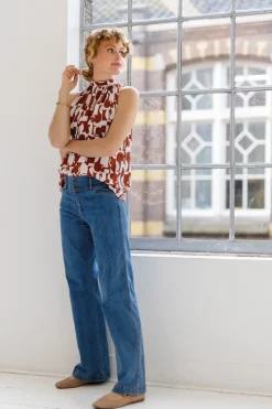 Pants Lotus Washed Light Blue - Cloud9