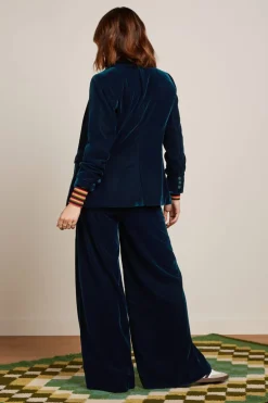 Peppa Pants Gamine Velvet Pond Blue - King Louie