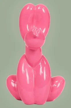 Pooping Ballon Dog - Neon Pink