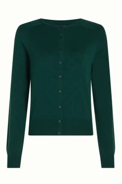 Raglan Cardi Droplet Pine Green - King Louie