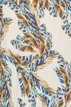 Rene Dress Cream Feathers - Traffic People