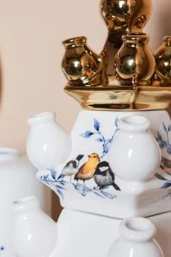 Stapelgekte Bosvogels Midden - Tulpenvaas