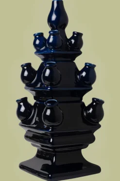 Stapelgekte Donkerblauw Top - Tulpenvaas