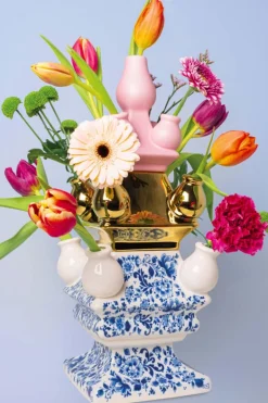 Stapelgekte Roze Mat Top - Tulpenvaas