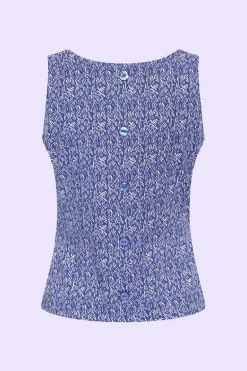 Top Buttons Drizzle Royal Blue - Zilch