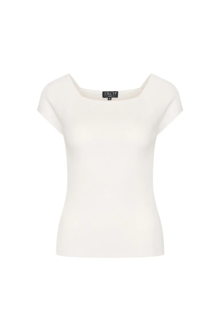 Top Short Sleeve Off White - Zilch
