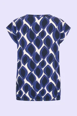 Top V-Neck Drops Royal Blue - Zilch