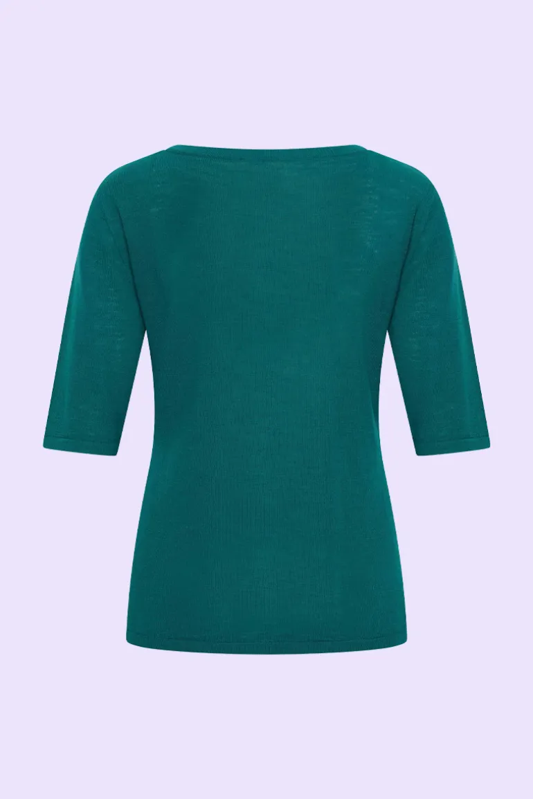 Top V-Neck Emerald - Zilch
