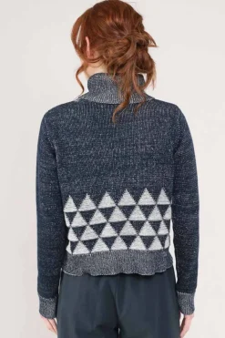 Triangle Roll Neck Jumper Raven - Nomads