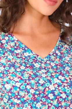 T-Shirt Alida Millefleurs Atlantis - Lykka du Nord