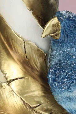 Vaas Bird Polyresin Blue