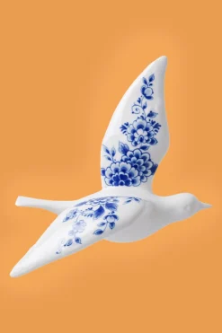 Wandvogel Delfts Blauw 2
