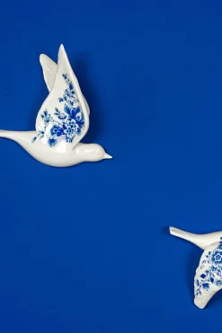 Wandvogel Delfts Blauw 2