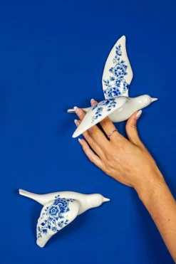 Wandvogel Delfts Blauw 1